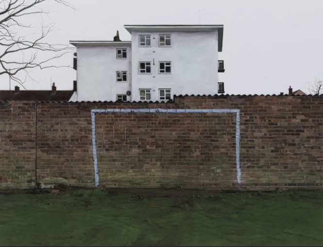 Some goal posts in painting