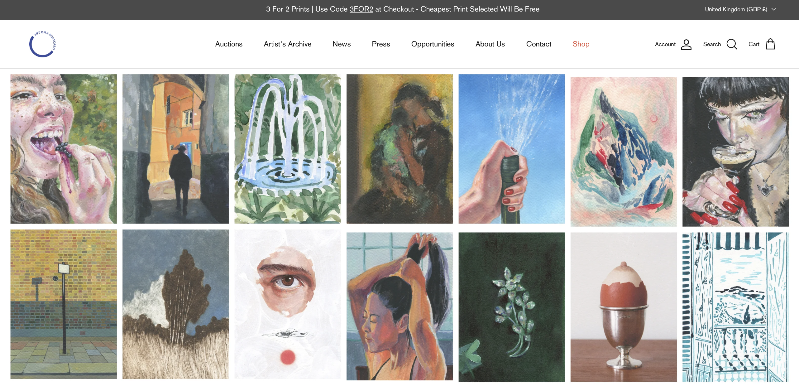 Week 8 Spring Term: Art on a Postcard